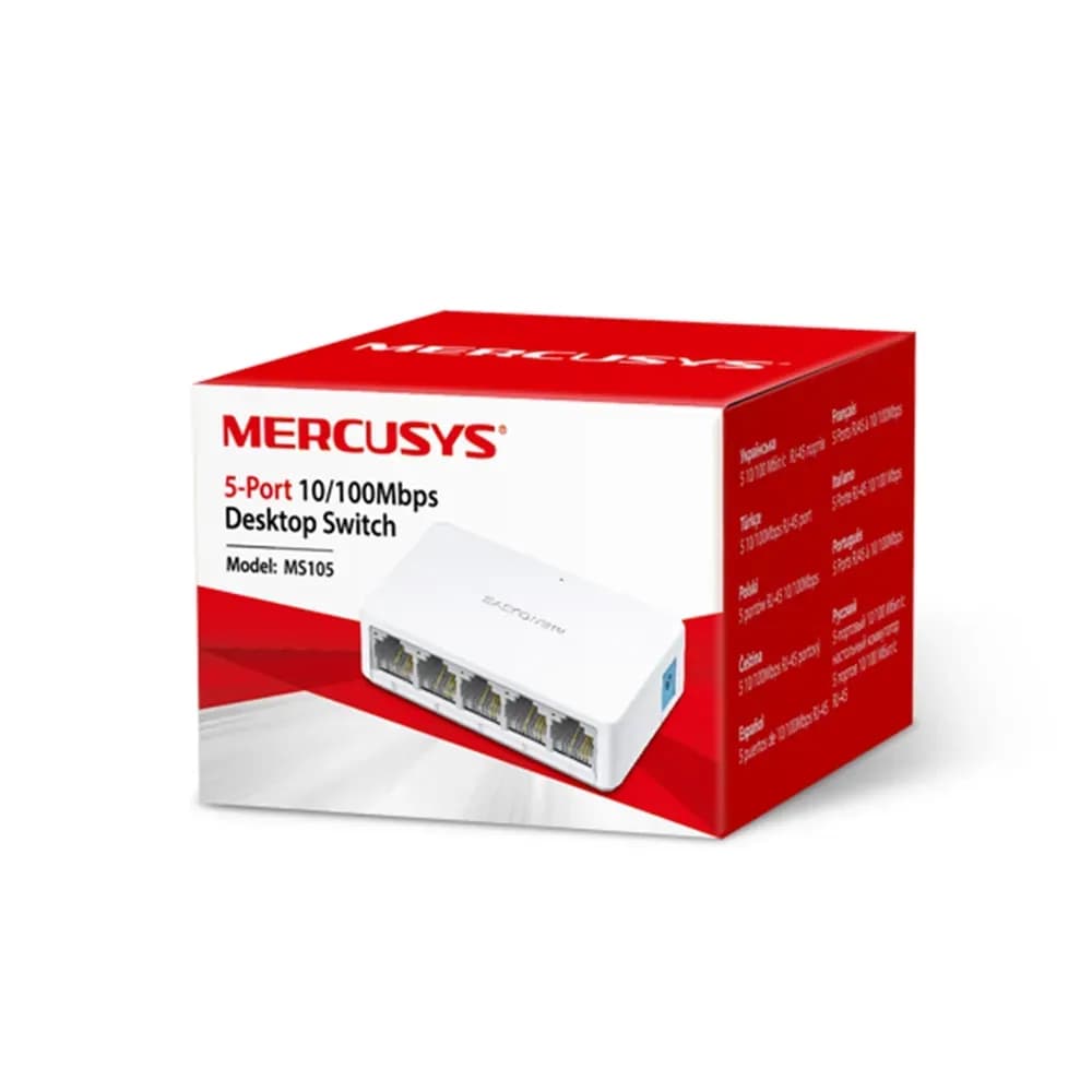 Mercusys MS105 commutateur réseau non-géré fast ethernet (10/100) blanc